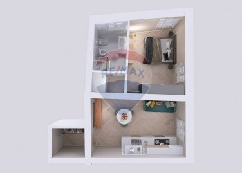 Pianta 3D - Bilocale Via Domenico Galaverna
 
4, Parma - foto 5