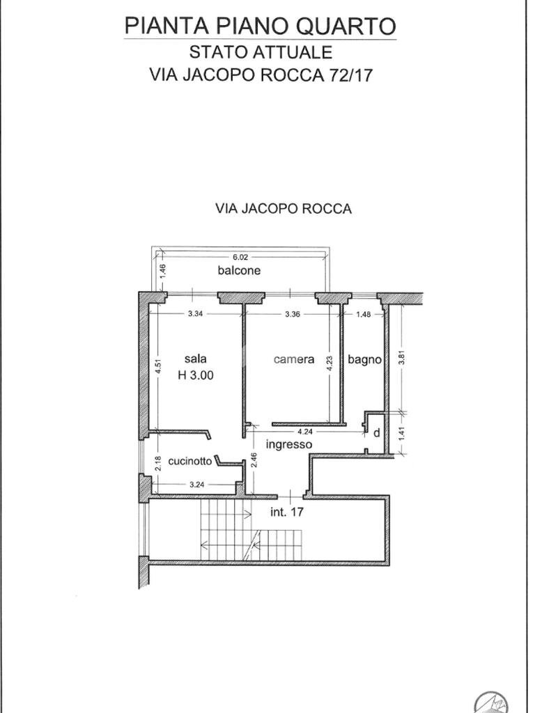 Three-room apartment via jacopo rocca, Chiavari - floor plans 1