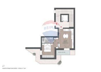 Pianta 2D - Bilocale Via di Torre a mare Mazzini Giuseppe
 
30, Bari - foto 8