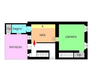 Planimetria - Two-room apartment via Roma, Ospedaletti - photo 17