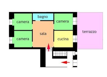 Planimetria - Quadrilocale via Roma, Ospedaletti - foto 22