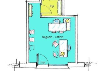Planimetria - Negozio via Alessandro Stoppato, 16, Bologna (zona Corticella) - foto 14