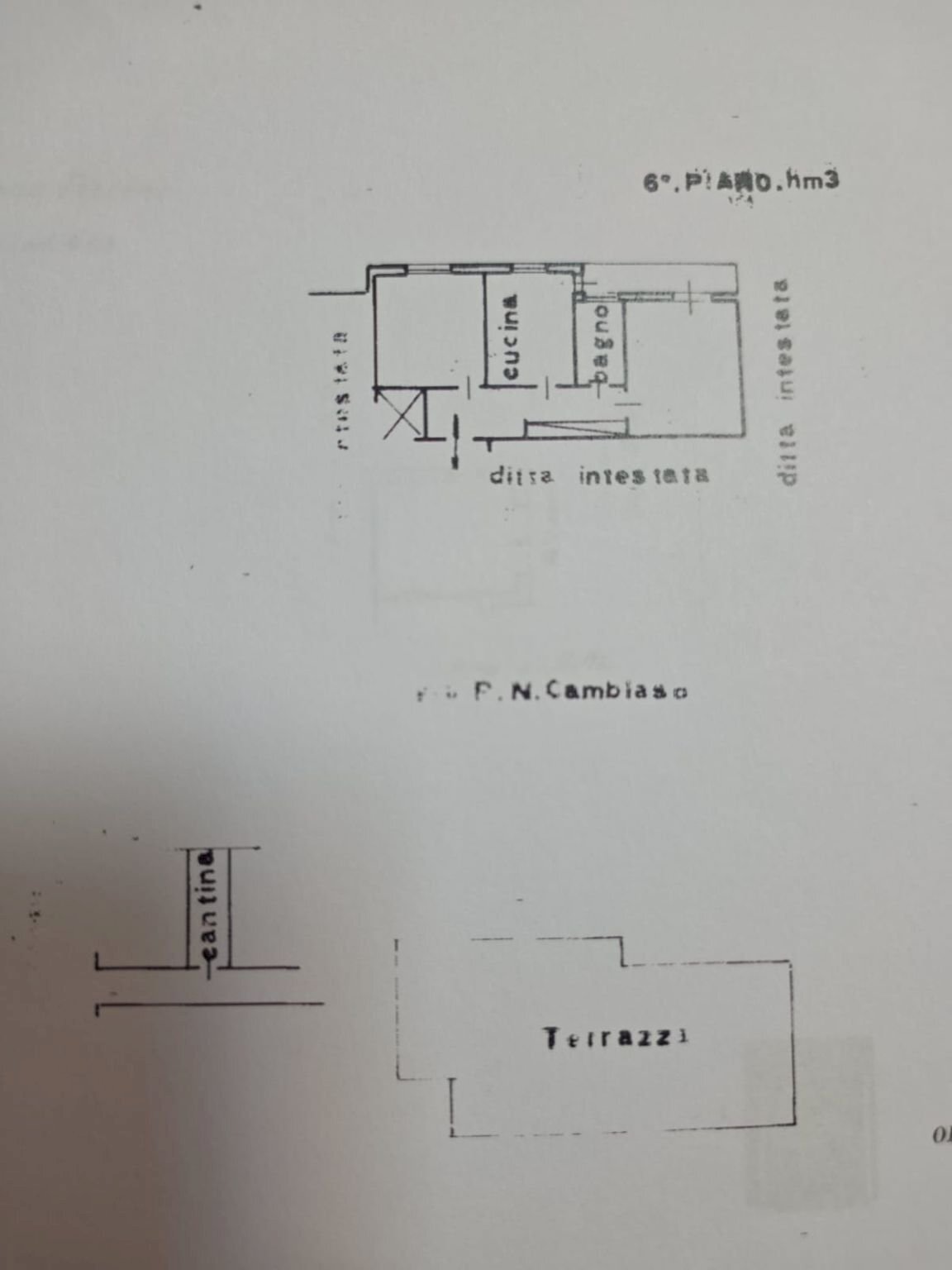 Two-room apartment via Pierino Negrotto Cambiaso, 5, Genova (neighborhood Sampierdarena) - floor plans 1