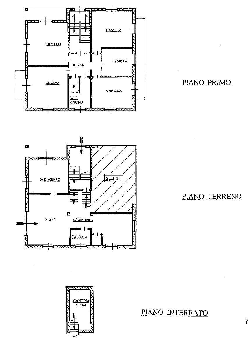 Villa Carrù - floor plans 1