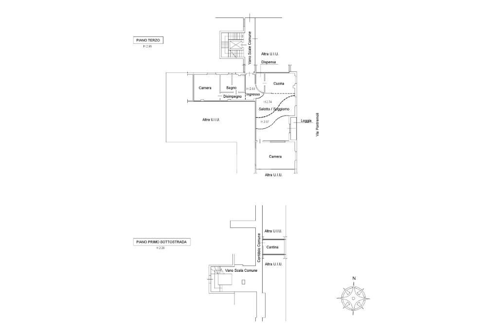 Trilocale Via Pontremoli, Parma (zona Pablo) - planimetria 1