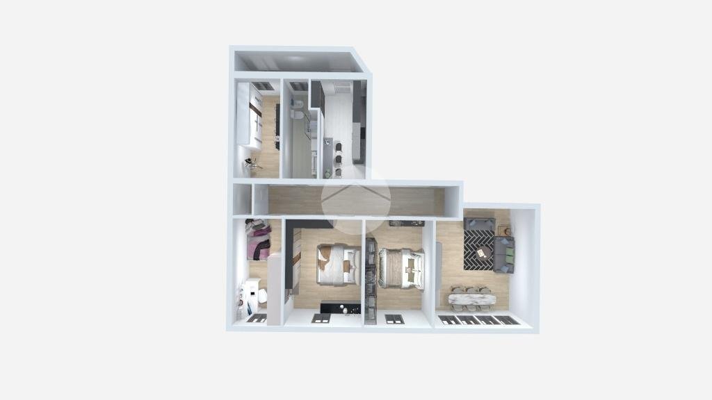 Four-room apartment Corso d'Augusto, Rimini - floor plans 1