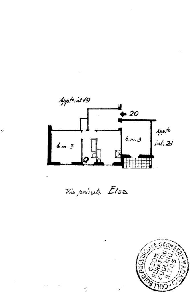 Apartment Via elsa, Genova (neighborhood Cornigliano) - floor plans 1