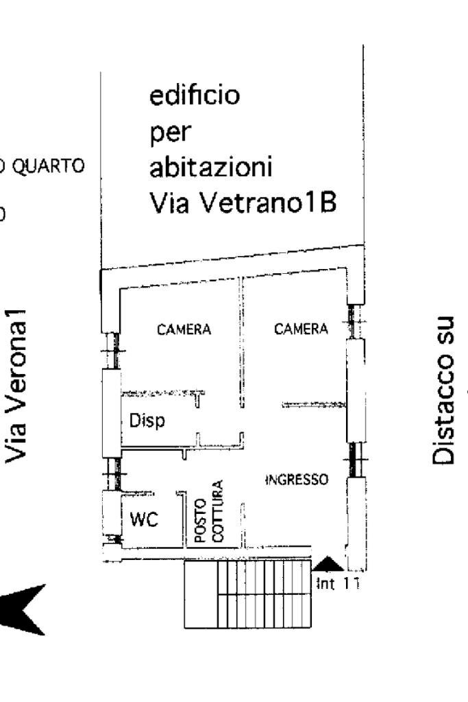 Quadrilocale Via verona, Genova (zona Cornigliano) - planimetria 1