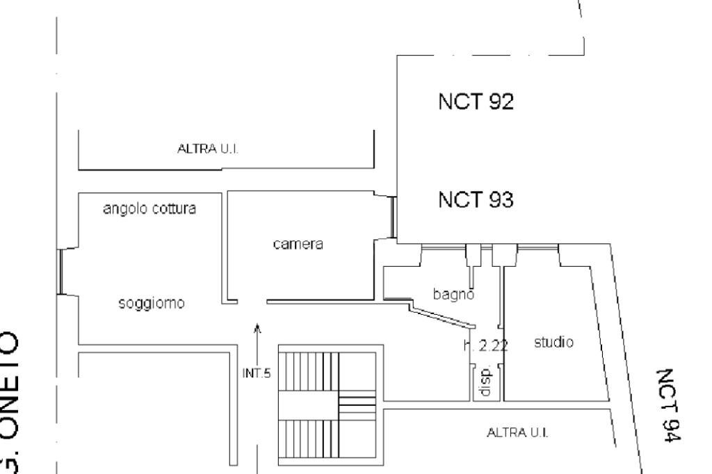Trilocale Via oneto, Genova (zona Cornigliano) - planimetria 1