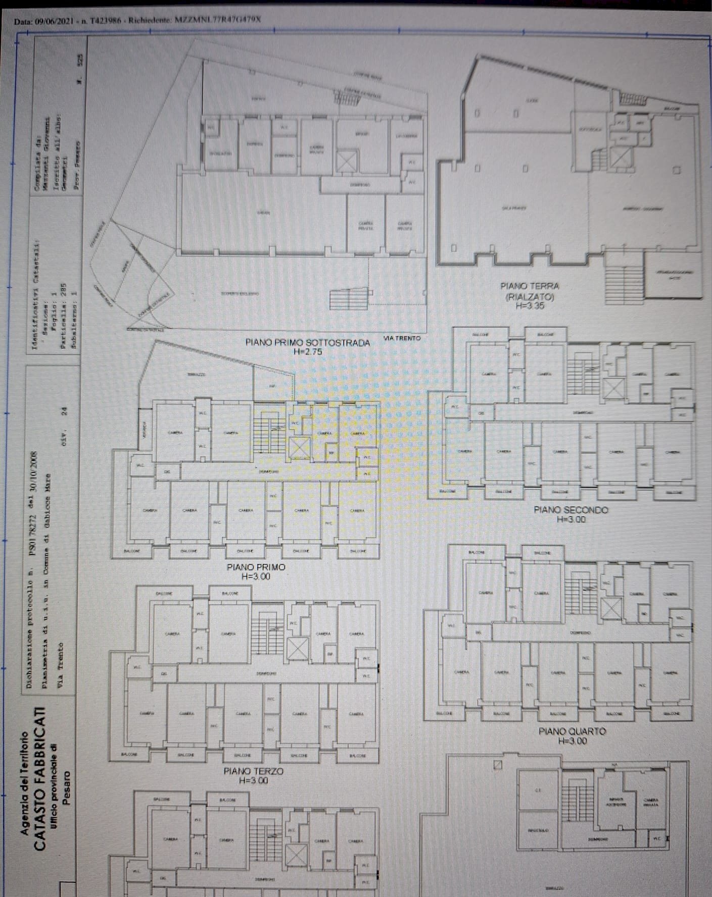 Albergo - Struttura ricettiva Gabicce Mare - planimetria 1