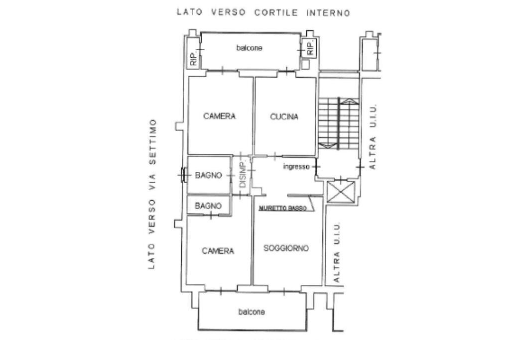 Four-room apartment Via settimo, Borgaro Torinese - floor plans 1