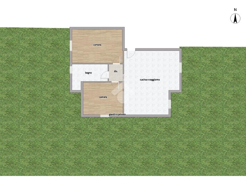 Four-room apartment Via Dora, La Loggia - floor plans 1