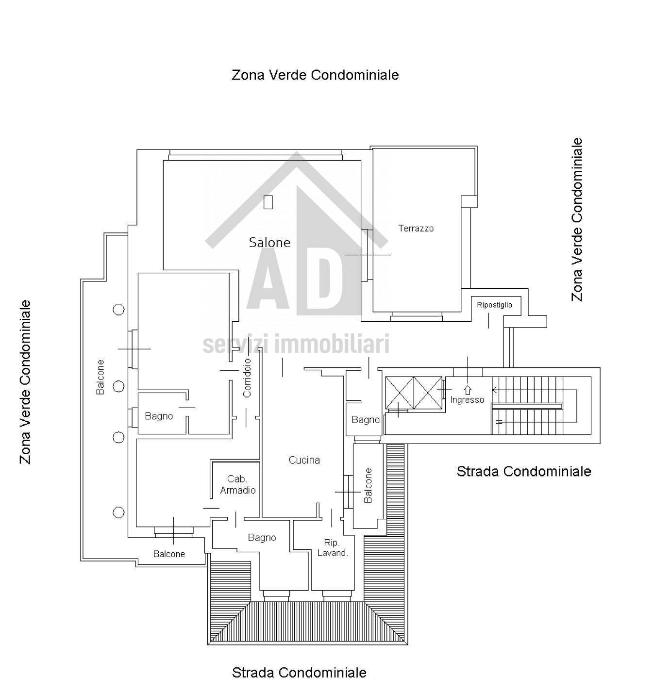 Foto 53 - Attic Via della Repubblica
 
293/c, Cosenza - floor plans 1