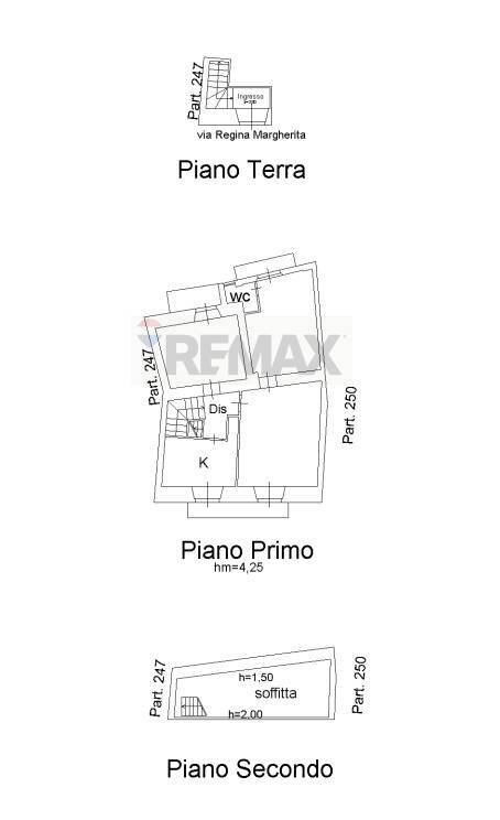 Pianta 2D - Casa indipendente Via Regina Margherita
 
14, Castiglione di Sicilia - planimetria 1