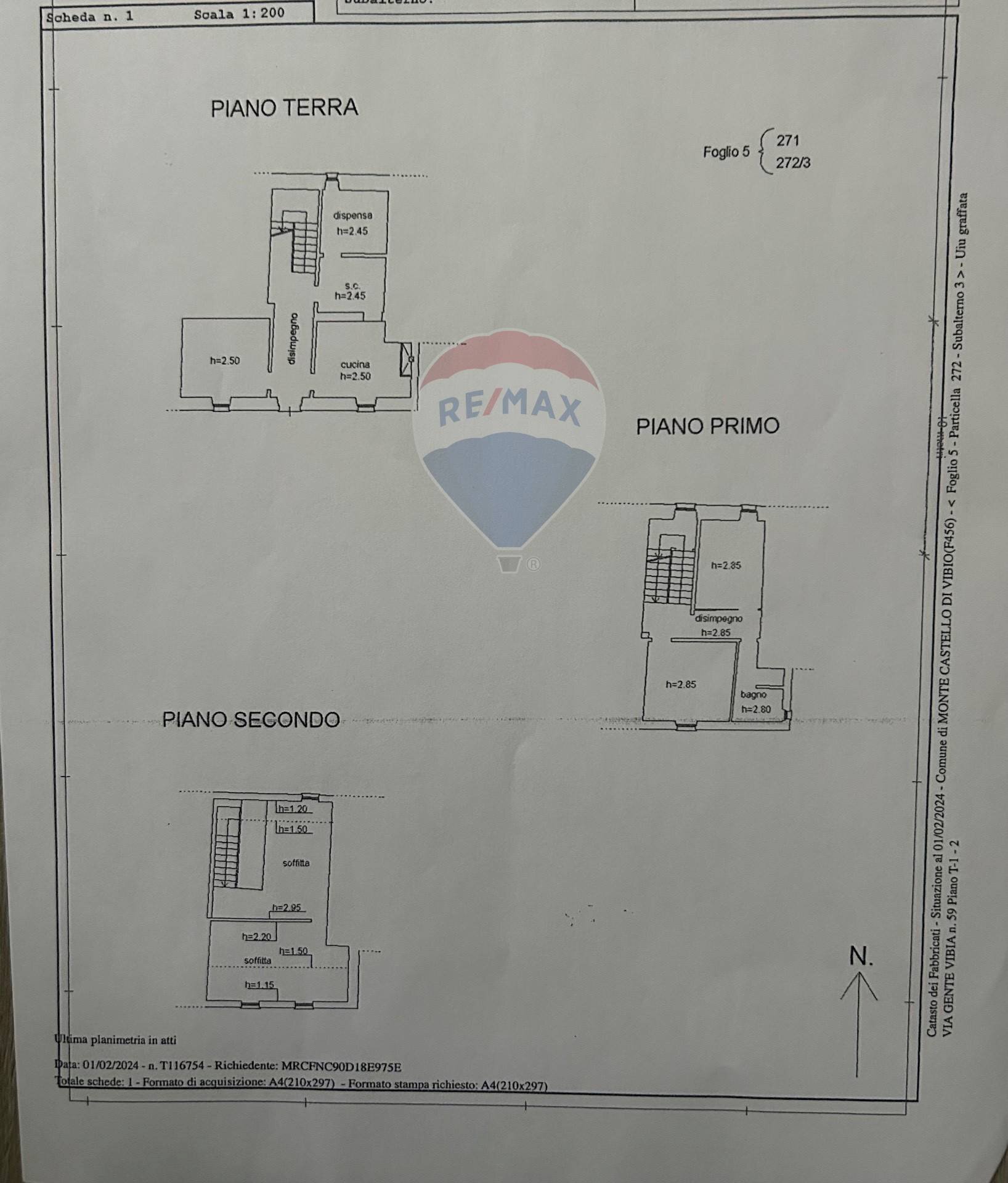 Pianta 2D - Semi-detached house via gente vibia
 
27, Monte Castello di Vibio - floor plans 1