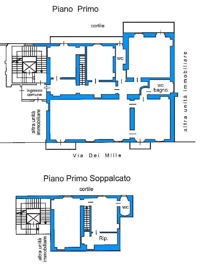 Foto 2 - Office Via dei Mille
 
22, Torino - floor plans 1