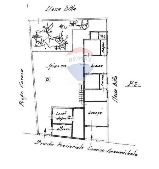 Pianta 2D - Villa via Sandro Pertini strada provinciale 4 Comiso, Comiso - planimetria 1