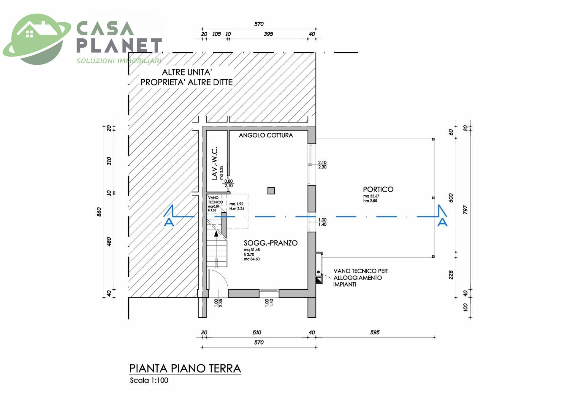 Foto 2 - Terraced Villa Via Alta, Marcon - floor plans 1