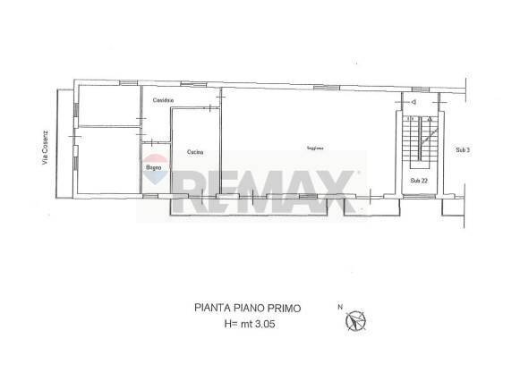 Pianta 2D - Quadrilocale Via Enrico Cosenza
 
81, Sant'Agata di Militello - planimetria 1