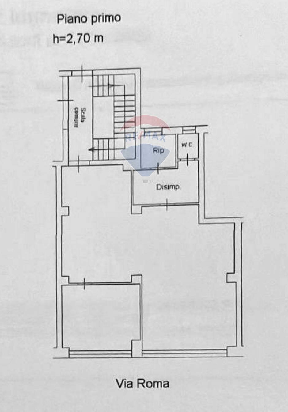 Pianta 2D - Locale Commerciale Via Roma
 
299, Enna - planimetria 1