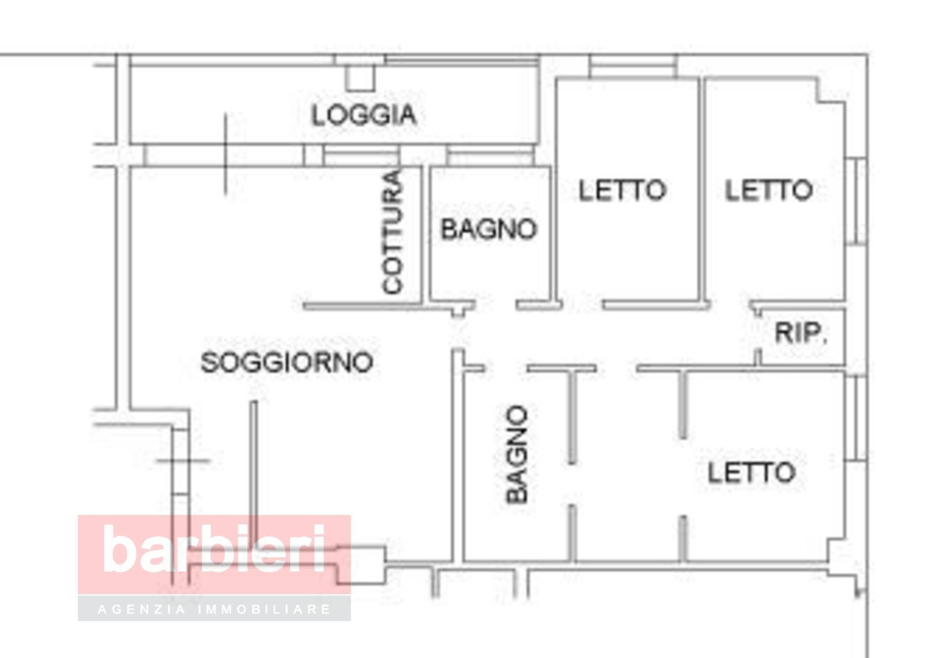 Foto 26 - Quadrilocale Via Levico
 
13, Cervia - planimetria 1