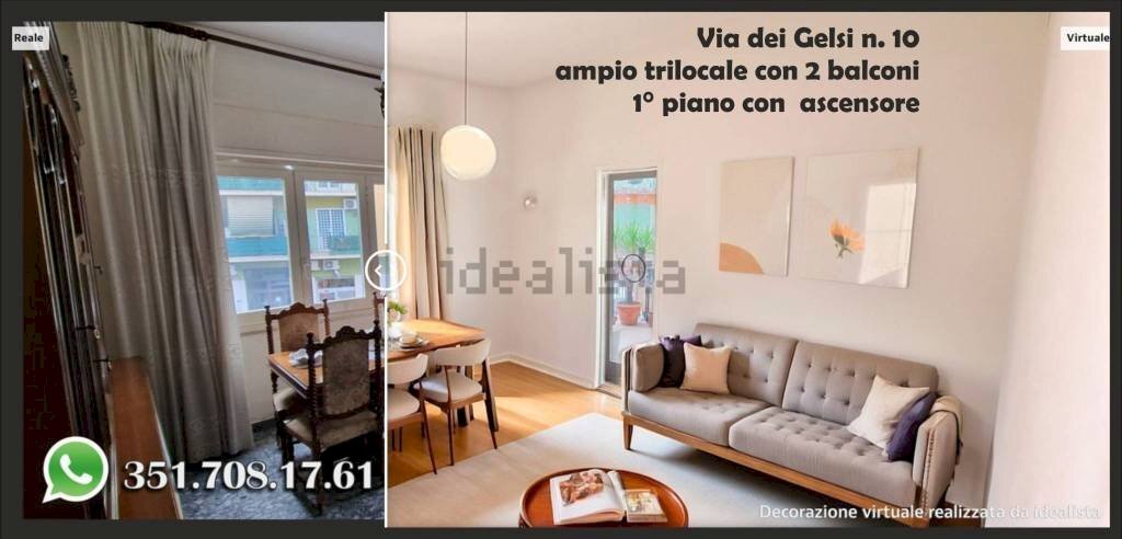 Salone - Trilocale via dei Gelsi, 10, Roma - foto 2