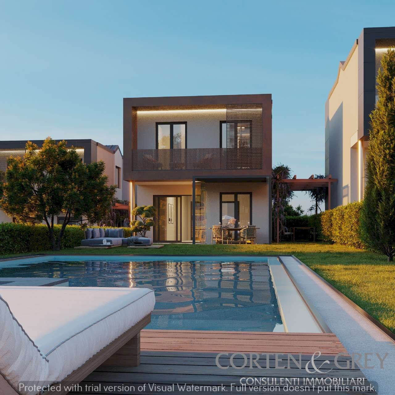 giardino_piscina - Villa via Casale, 294, San Mauro Torinese - foto 1