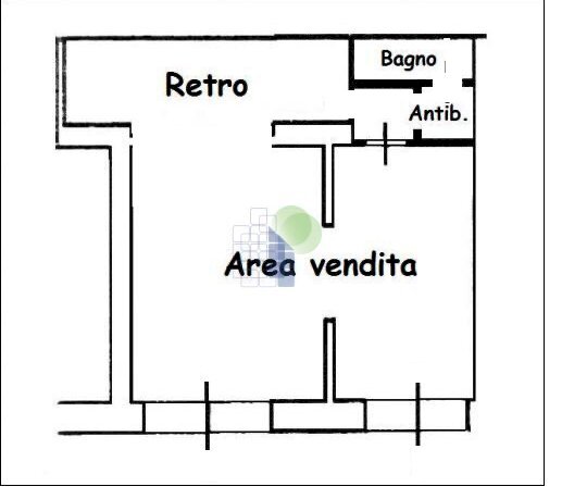 planimetria - Locale Commerciale Via Buontalenti 22, Livorno - planimetria 1