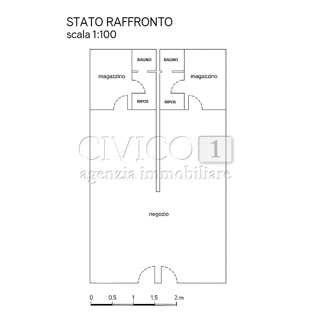 Planimetria - Locale Commerciale Via Pola 20, Torri di Quartesolo - planimetria 1