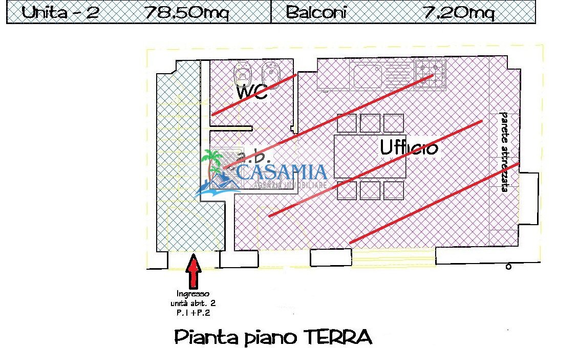 Appartamento 2 livelli centro Grottammare Agenzia - Townhouse via gramsci, Grottammare - floor plans 1
