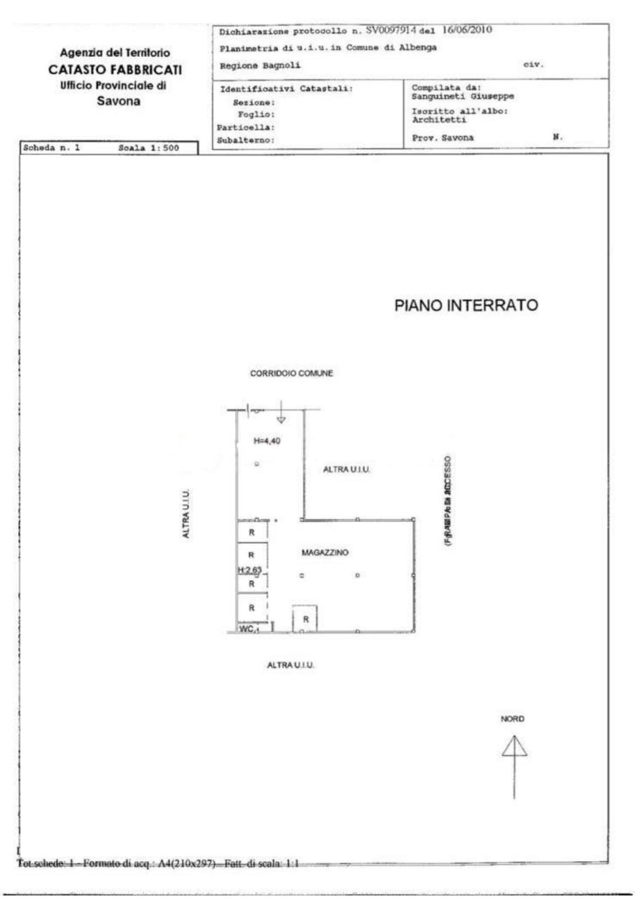 8971.jpg - Warehouse Regione Bagnoli, Loano - floor plans 1