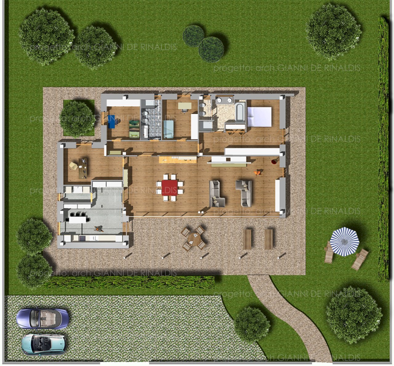 PLAN 3D TIPO 215 -2016.jpg - Villa Via Rodi Garganico 2, Lecce - planimetria 1