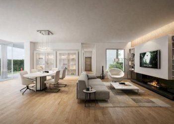 Soggiorno moderno con arredamento di design.png - Villa Via Rodi Garganico 2, Lecce - photo 7