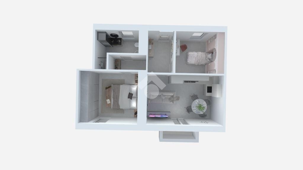 Three-room apartment Via Sant'Antonio, Cornaredo - floor plans 1