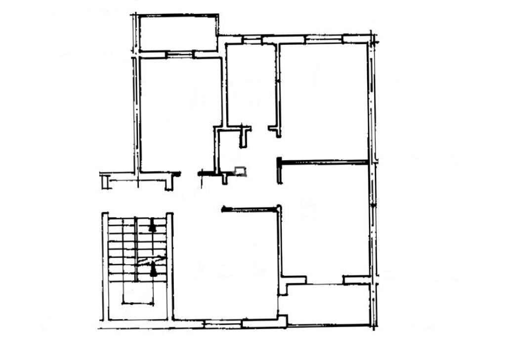 Four-room apartment Via Chio', Crescentino - floor plans 1