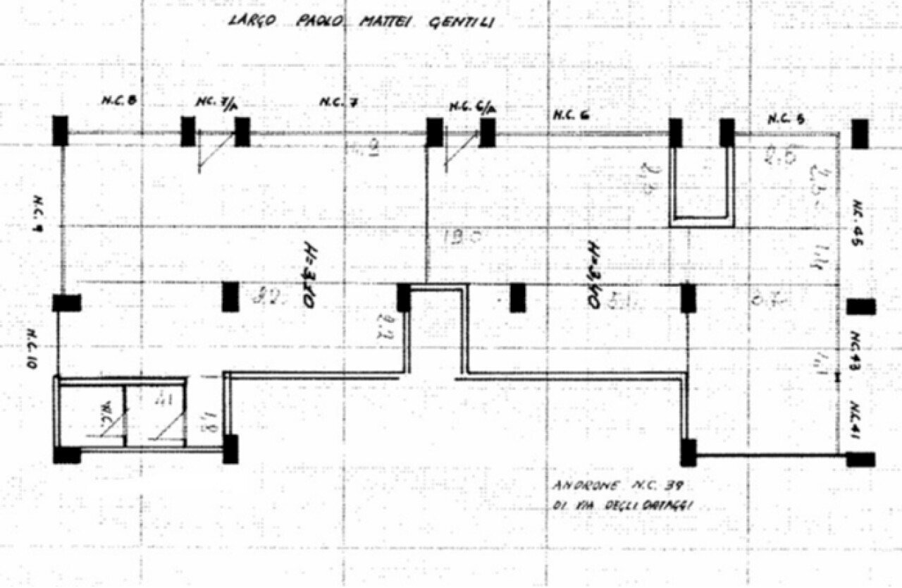 Shop largo Paolo Mattei Gentili, 12, Roma - floor plans 1