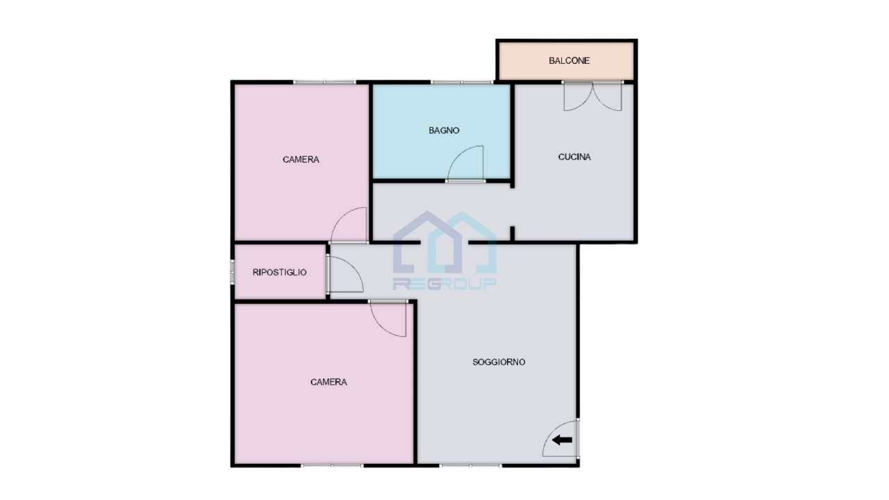 PLANIMETRIA STATICA - Appartamento Via Piave 25, Savona - planimetria 1