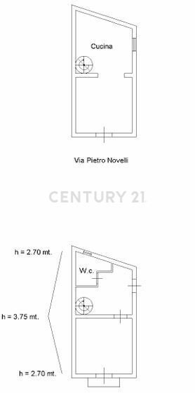 Cattura PLN.JPG - Two-room apartment Via Pietro Novelli 378, Monreale - floor plans 1