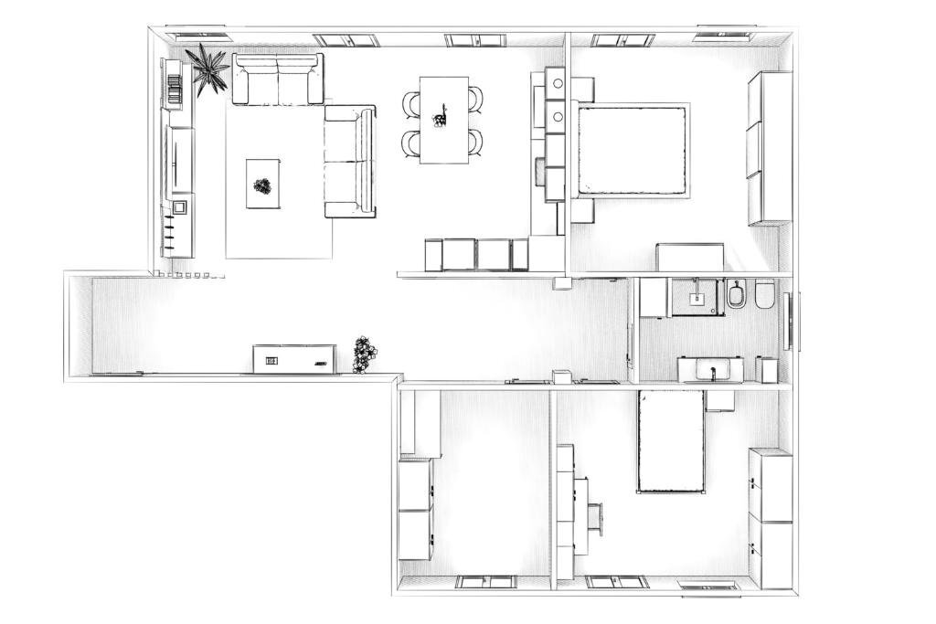 Apartment Via Felice Trossi, Vigliano Biellese - floor plans 1