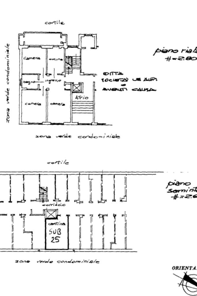 Four-room apartment Via Settimo, Borgaro Torinese - floor plans 1
