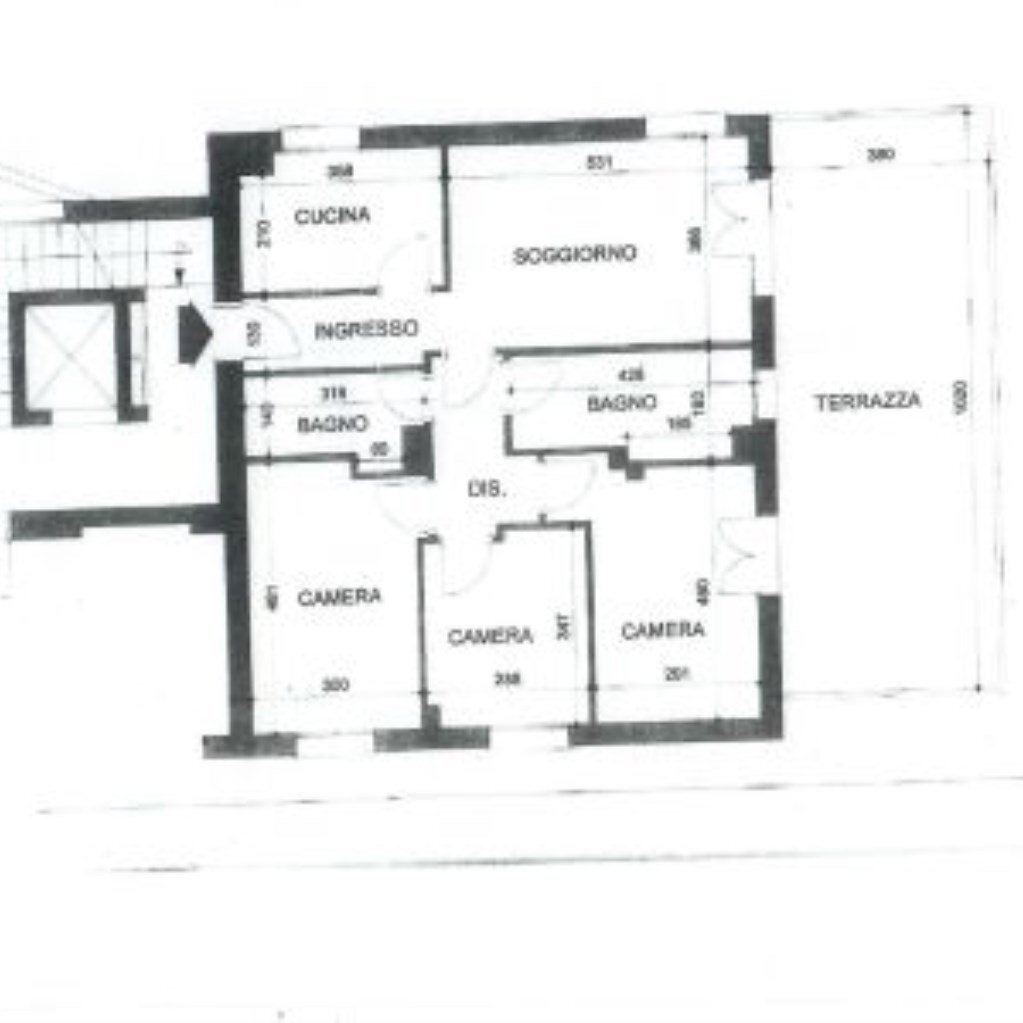 Apartment Via Fontana, Pianoro - floor plans 1