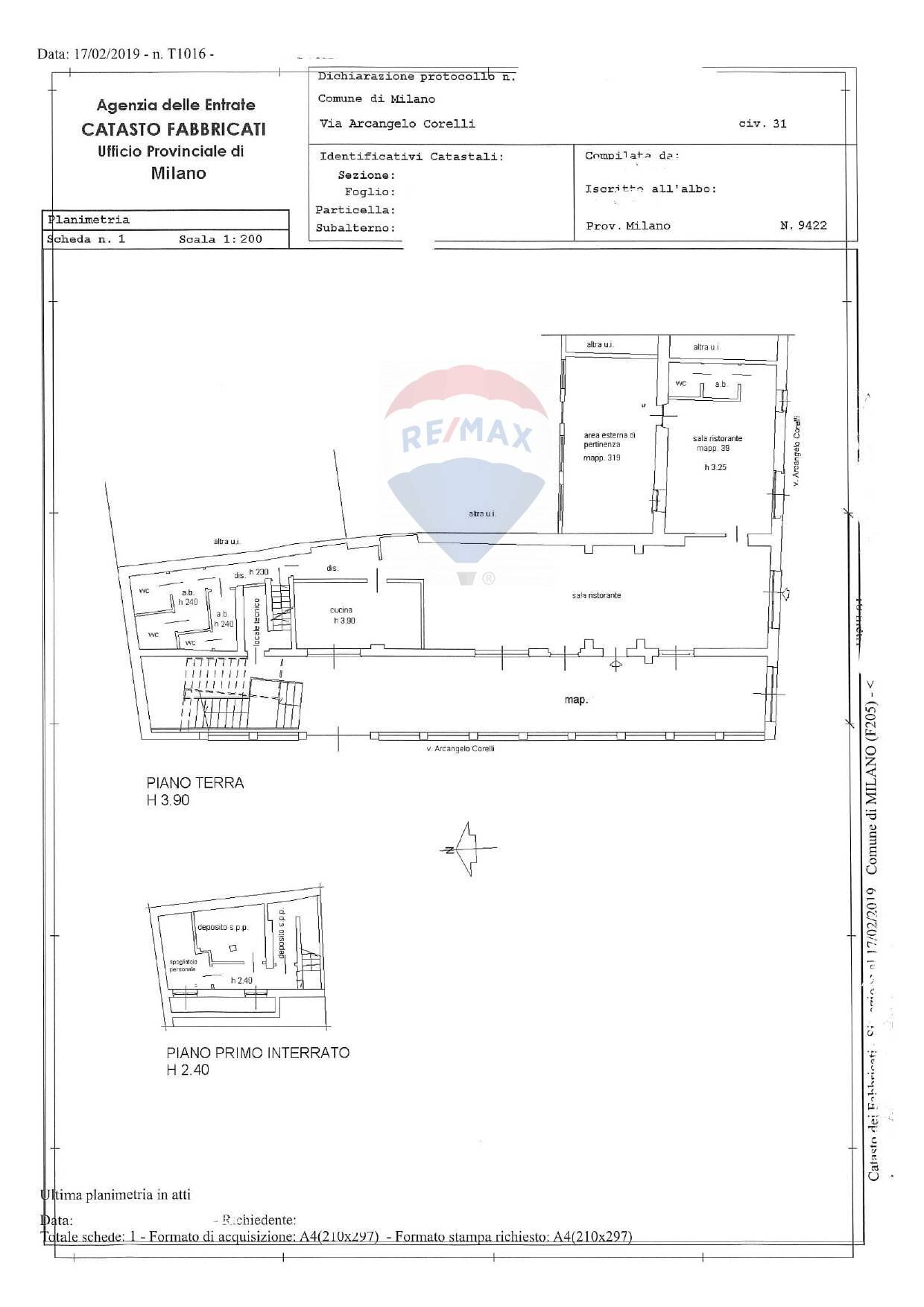 Pianta 2D - Semi-detached house Via Arcangelo Corelli
 
31, Milano - floor plans 1