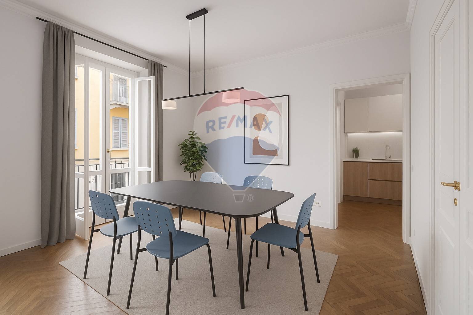 Sala da pranzo - Trilocale Viale Beatrice D'este
7, Milano - foto 2