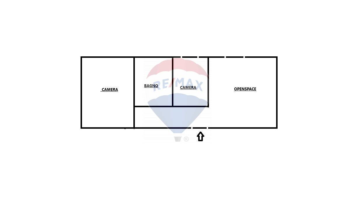 Pianta 2D - Trilocale Piazzetta Matteo Renato Imbriani
 
3, Trani - planimetria 1