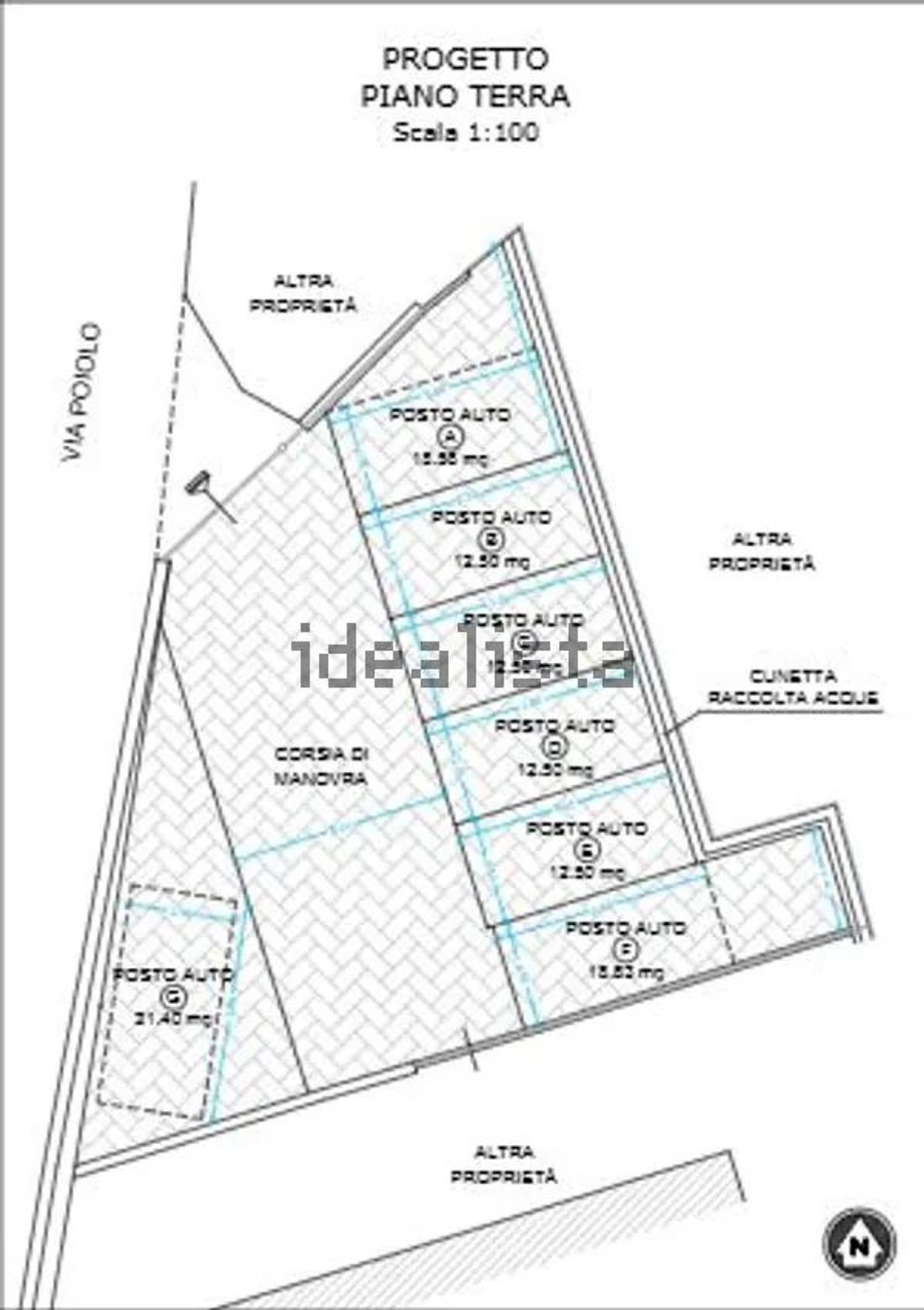 planimetria - Box Baudine
 
43, San Bartolomeo al Mare - planimetria 1