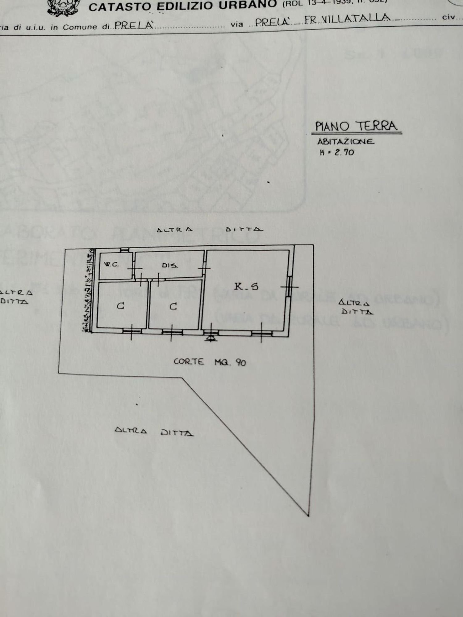 planimetria - Independent house San Giovanni, Prelà - floor plans 1