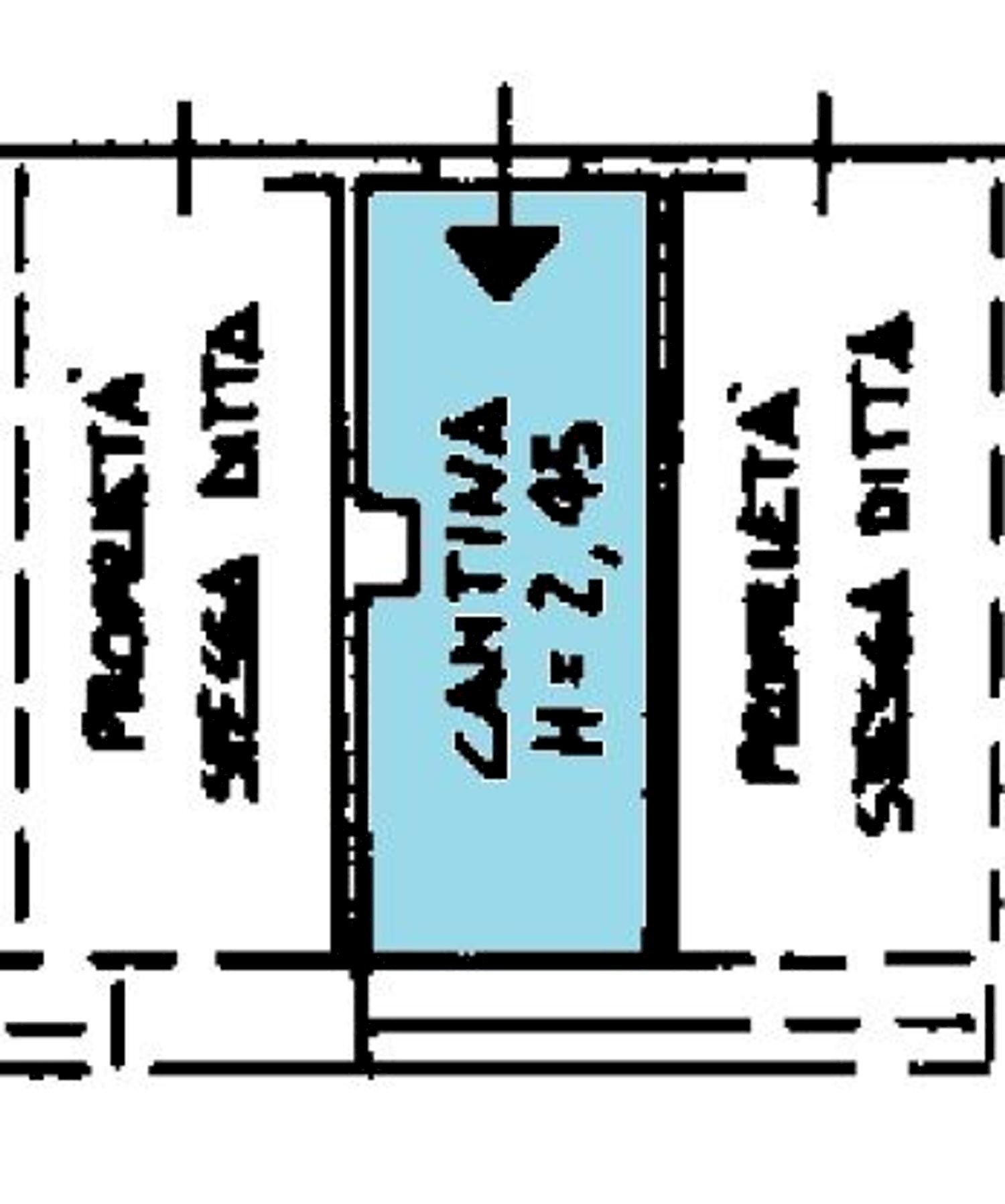 planimetria - One-room apartment Aurelia
 
84, San Bartolomeo al Mare - floor plans 1