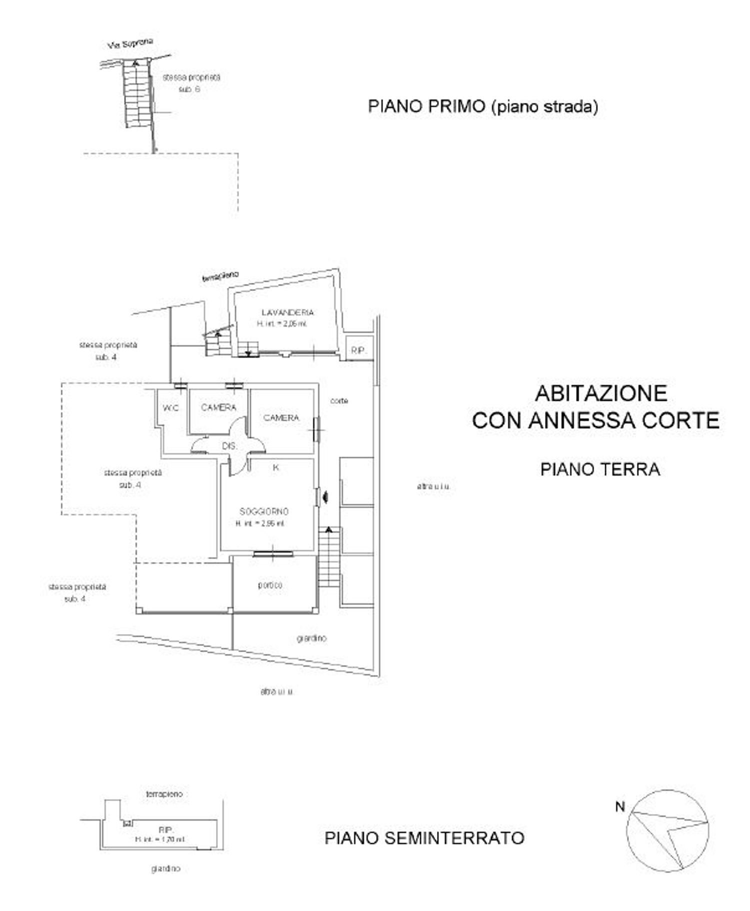 planimetria - Four-room apartment Via Soprana
 
15, Andora - floor plans 1