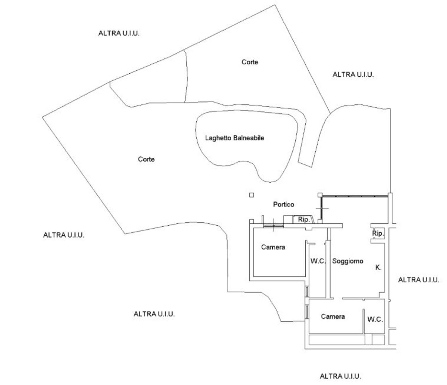 planimetria - Trilocale Soprana
 
2A, Andora - planimetria 1