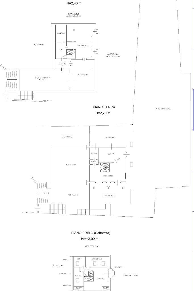 Villa Via Cambarlèt, La Cassa - planimetria 1